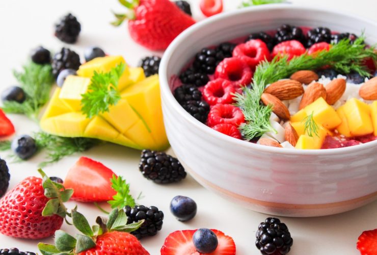 fruit salad colorful fruits