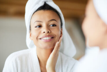 beautiful woman skincare