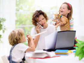 Stressed mom working from home. Can adaptogens help with pandemic stress?