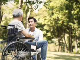 Aging father and son. A father's accident inspired his son's Integrative Medicine career.