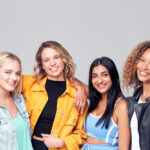 Group of women smiling